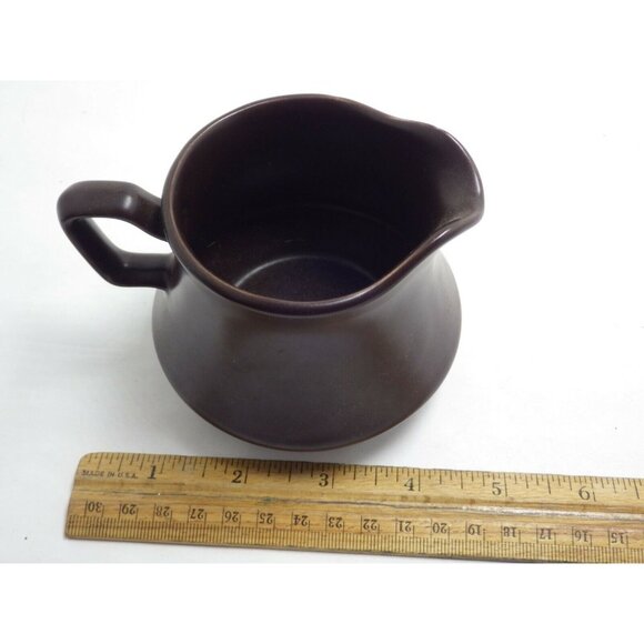 NIKKO Creamer Sugar Bowl Brown Stoneware Japan - Picture 12 of 16